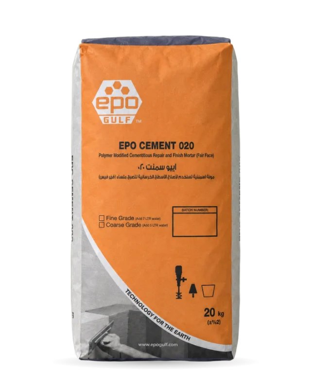 EPO CEMENT 020, EPO Gulf: Polymer modified cementitious repair and finish mortar (fair face)